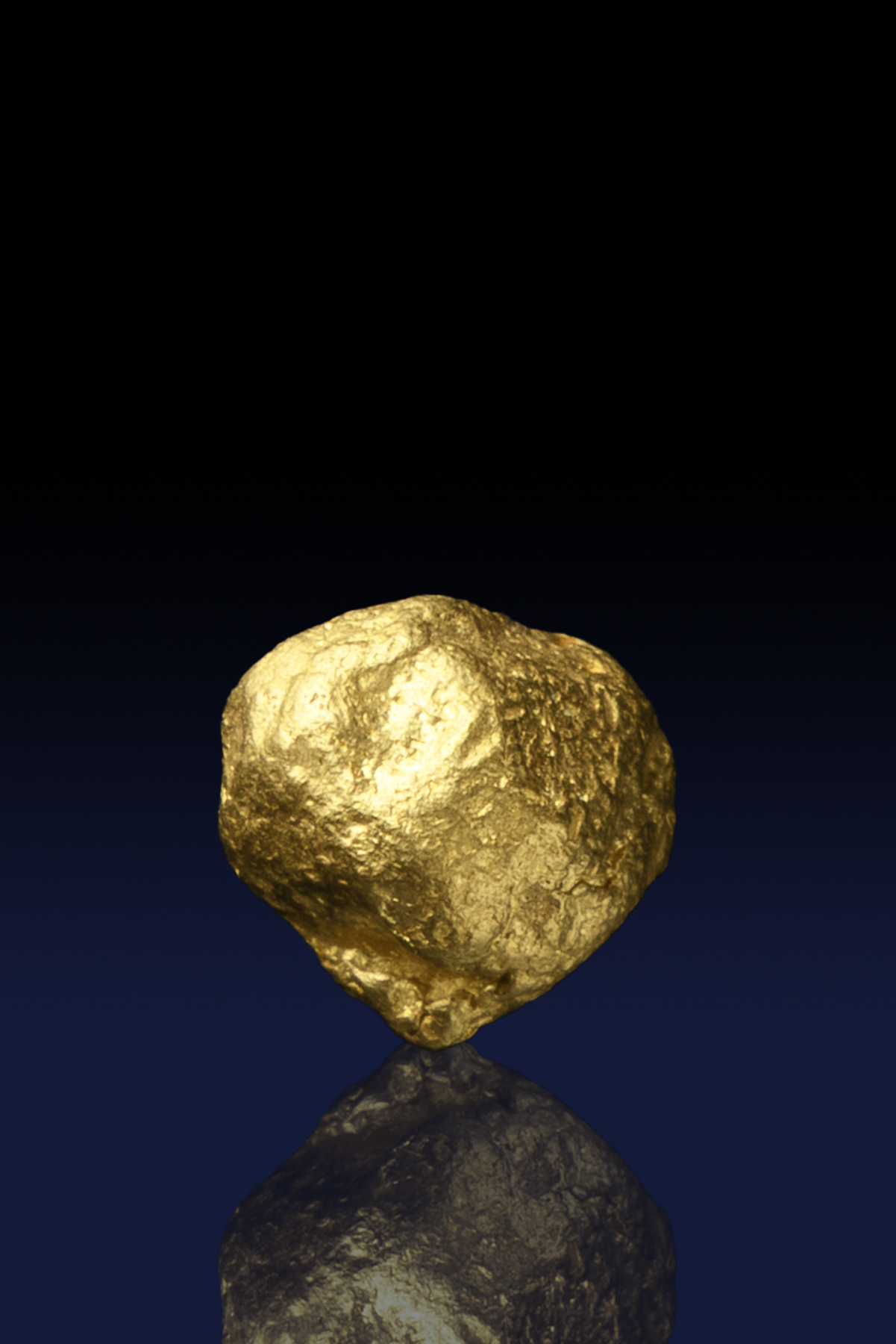 (image for) Round, Lustrous Natural Gold Nugget - Australia - 1.66 grams